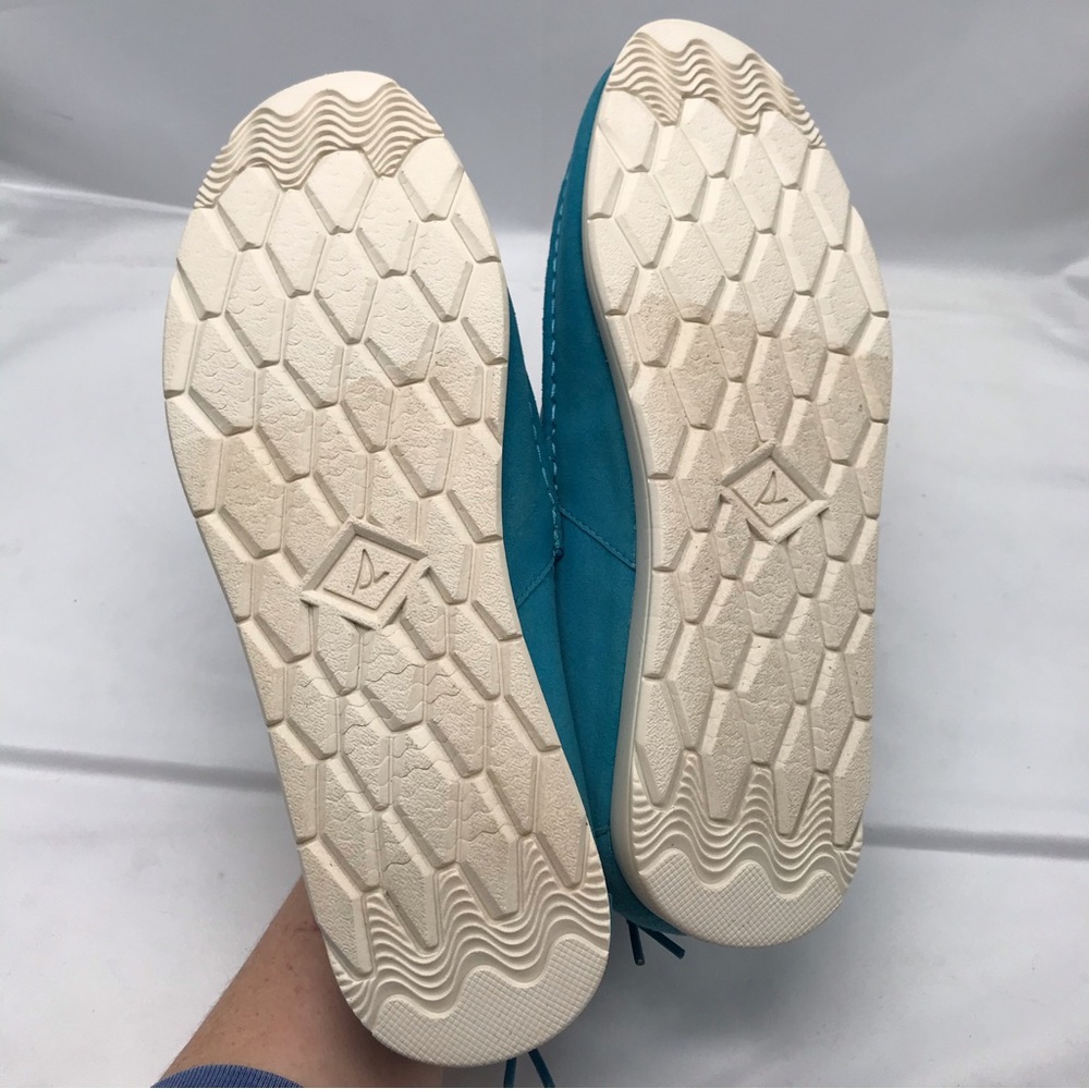 Sperry Moc-Sider Slip-On Sneaker Blue Quilted Size 11 - Picture 8 of 10